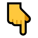 Backhand Index Pointing Down: Dark Skin Tone 👇🏿 Emoji Meaning & Unicode Emoji