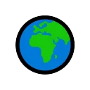 Globe Showing Europe-Africa 🌍 Emoji Meaning & Unicode Emoji