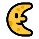 Last Quarter Moon Face 🌜 Emoji Meaning & Unicode Emoji
