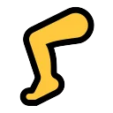 Leg: Medium-Light Skin Tone 🦵🏼 Emoji Meaning & Unicode Emoji