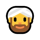 Man Wearing Turban: Dark Skin Tone ‍♂️ 👳🏿 Emoji Meaning & Unicode Emoji