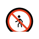 No Pedestrians 🚷 Emoji Meaning & Unicode Emoji