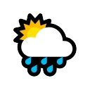Sun Behind Rain Cloud ️ 🌦 Emoji Meaning & Unicode Emoji