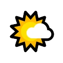 Sun Behind Small Cloud ️ 🌤 Emoji Meaning & Unicode Emoji