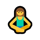 Woman In Lotus Position: Dark Skin Tone ‍♀️ 🧘🏿 Emoji Meaning & Unicode Emoji